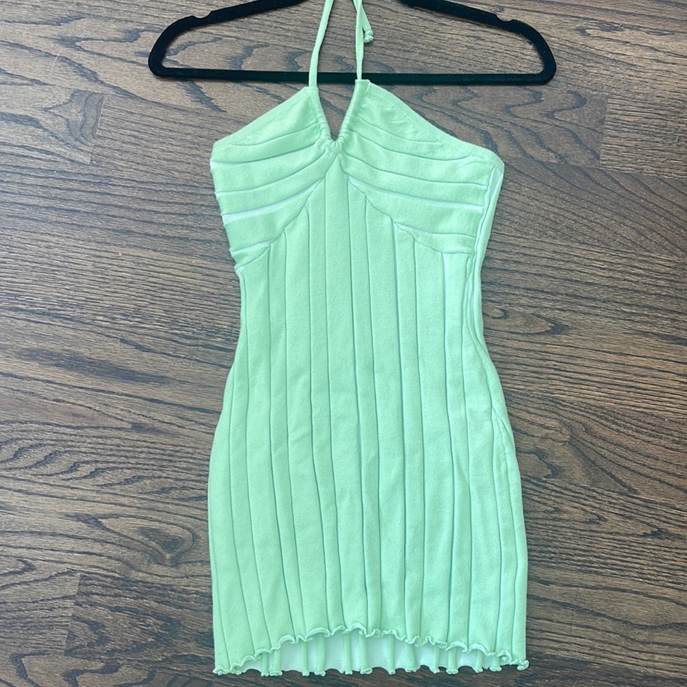 Y2K halter mini dress